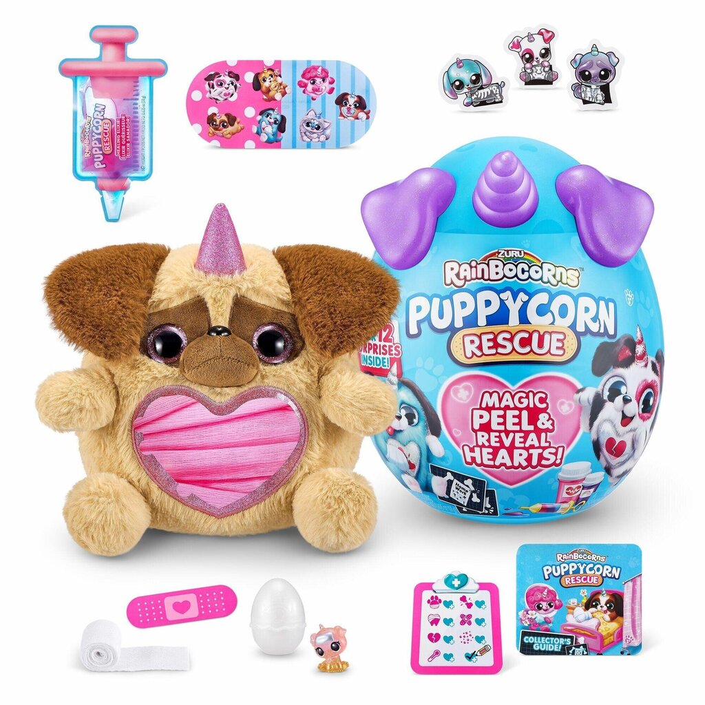 Plüüsist mänguasi koos tarvikutega Puppycorn Rescue Rainbocorns, 9261 hind ja info | Tüdrukute mänguasjad | kaup24.ee