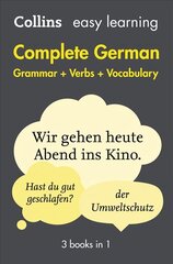 Easy Learning German Complete Grammar, Verbs and Vocabulary (3 books in 1): Trusted Support for Learning 2nd Revised edition, Easy Learning German Complete Grammar, Verbs and Vocabulary (3 Books in 1) hind ja info | Noortekirjandus | kaup24.ee