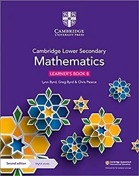 Cambridge Lower Secondary Mathematics Learner's Book 8 with Digital Access (1 Year) 2nd Revised edition цена и информация | Noortekirjandus | kaup24.ee