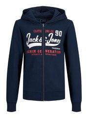 Jack & Jones laste dressipluus 12218049*02, tumesinine цена и информация | Свитеры, жилетки, пиджаки для мальчиков | kaup24.ee