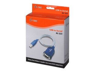 I-TEC USB to RS-232 (COM-DB9) kaabel-adapter цена и информация | Адаптеры и USB-hub | kaup24.ee