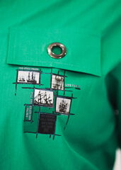 Рубашка-блуза с принтом с кулиской на талии цена и информация | Женские блузки, рубашки | kaup24.ee