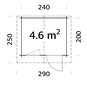 Aiamaja Emma 4,6 m² цена и информация | Kuurid ja aiamajad | kaup24.ee