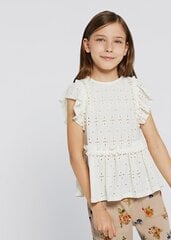 Mayoral детская блузка 6190*25, натурально-белый 8445445232852 цена и информация | Рубашки для девочек | kaup24.ee