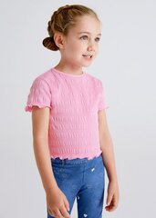 Mayoral детская футболка 3030*62, розовый 8445445165105 цена и информация | Рубашки для девочек | kaup24.ee
