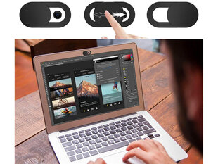 Liimitav sülearvuti ja telefoni kaamera kate (3 tk) hind ja info | Sülearvuti tarvikud | kaup24.ee