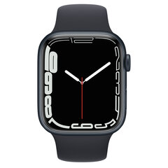 Apple Watch Series 7 45mm GPS, Midnight (uuendatud, seisukord A) цена и информация | Смарт-часы (smartwatch) | kaup24.ee