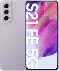 Samsung Galaxy S21 FE 5G 8/256GB Light Violet SM-G990BLVWEUE цена и информация | Мобильные телефоны | kaup24.ee