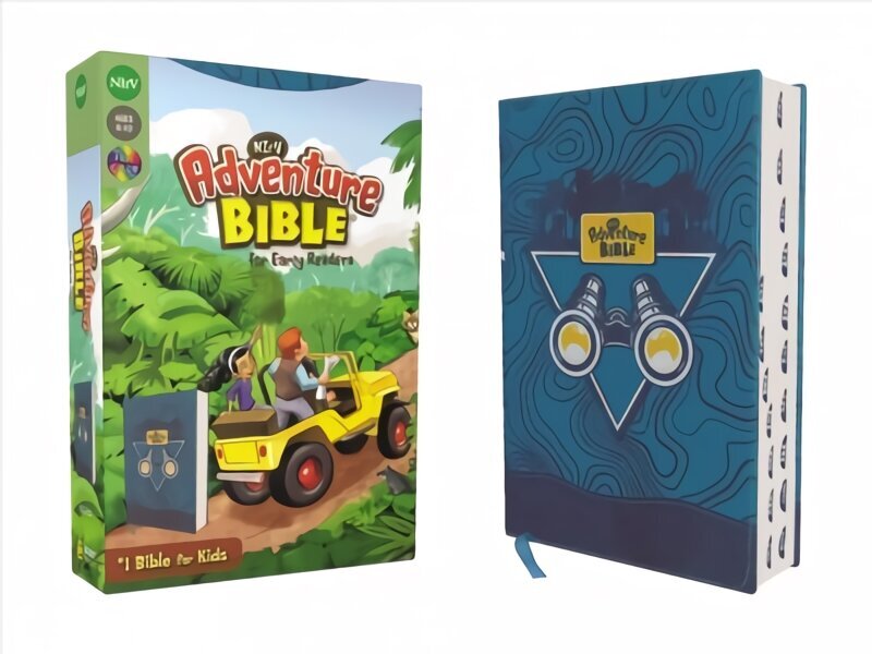 NIrV, Adventure Bible for Early Readers, Leathersoft, Blue, Full Color, Thumb Indexed Tabs цена и информация | Noortekirjandus | kaup24.ee