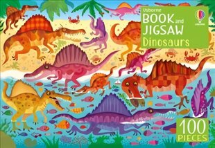 Usborne Book and Jigsaw Dinosaurs UK 2017 hind ja info | Noortekirjandus | kaup24.ee