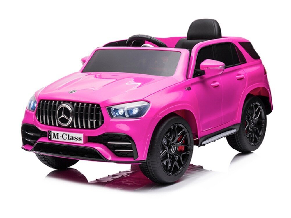 Laste elektriauto Mercedes M-klass 12v muusikamooduliga, roosa hind ja info | Laste elektriautod | kaup24.ee