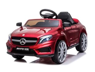 Mercedes GLA 45 12v с музыкальным модулем, глянцевый красный цена и информация | Электромобили для детей | kaup24.ee