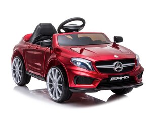 Mercedes GLA 45 12v с музыкальным модулем, глянцевый красный цена и информация | Электромобили для детей | kaup24.ee