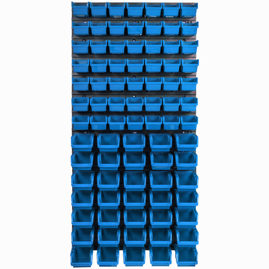 Hoiusüsteemi seinariiul 576 x 1170 mm, 81 kasti hind ja info | Tööriistakastid, tööriistahoidjad | kaup24.ee