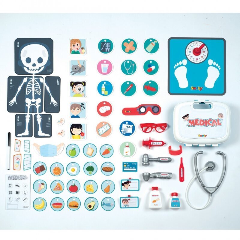 Arsti kabinet Smoby, 65 tarvikut hind ja info | Tüdrukute mänguasjad | kaup24.ee