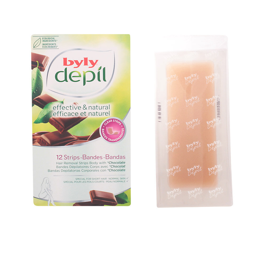 Kehakarvade eemaldusribad Depil chocolate Byly (12 uds) цена и информация | Depileerimisvahendid | kaup24.ee