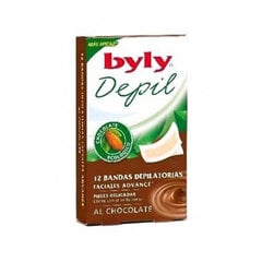 Näokarvade eemaldusribad depil chocolate Byly (12 uds) hind ja info | Depileerimisvahendid | kaup24.ee