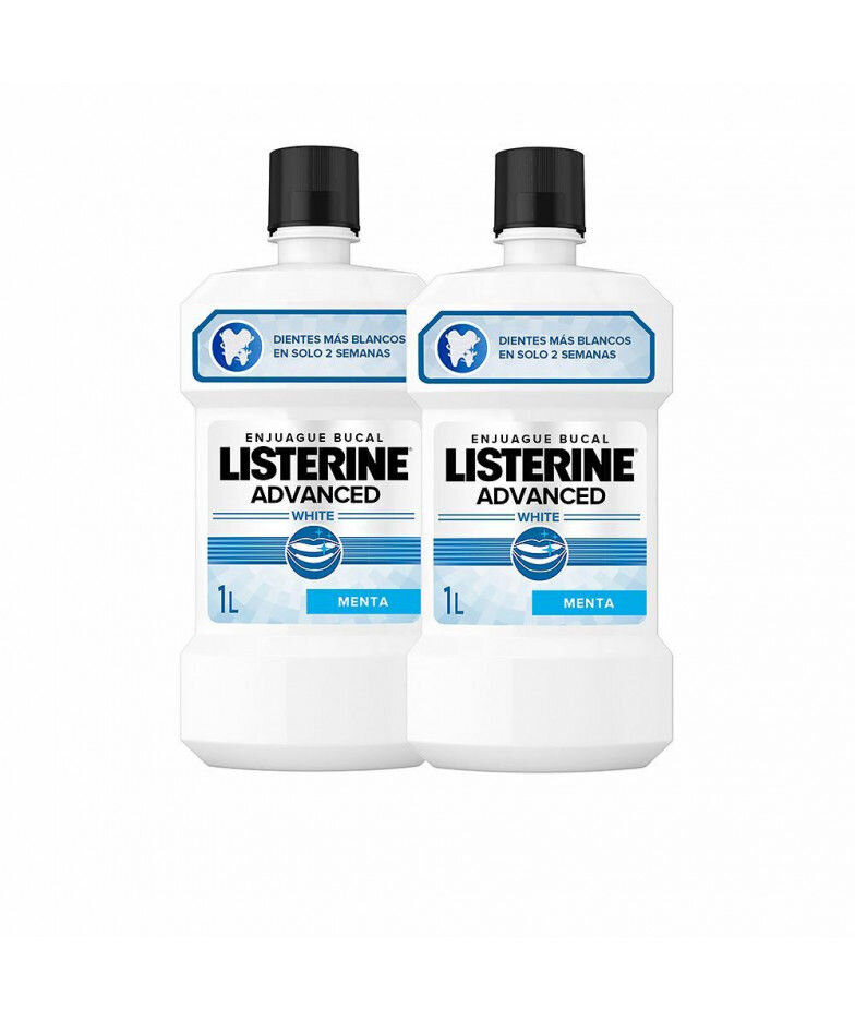 Suuvesi Listerine Advanced White Valgendaja (2 x 1 L) цена и информация | Suuhügieen | kaup24.ee