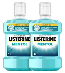 Suuvesi Listerine Mentool (2 x 1 L) hind ja info | Listerine Kosmeetika, parfüümid | kaup24.ee