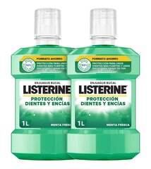 Suuvesi Listerine Healthy Gums and Strong Teeth (2 x 1 L) цена и информация | Для ухода за зубами | kaup24.ee