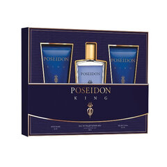 Мужской парфюмерный набор The King Poseidon EDT, 3 шт цена и информация | Мужские духи | kaup24.ee