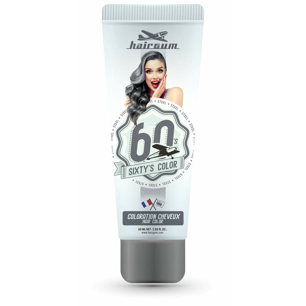 Poolpüsiv värv Hairgum Sixty's Color Teras (60 ml) hind ja info | Juuksevärvid | kaup24.ee