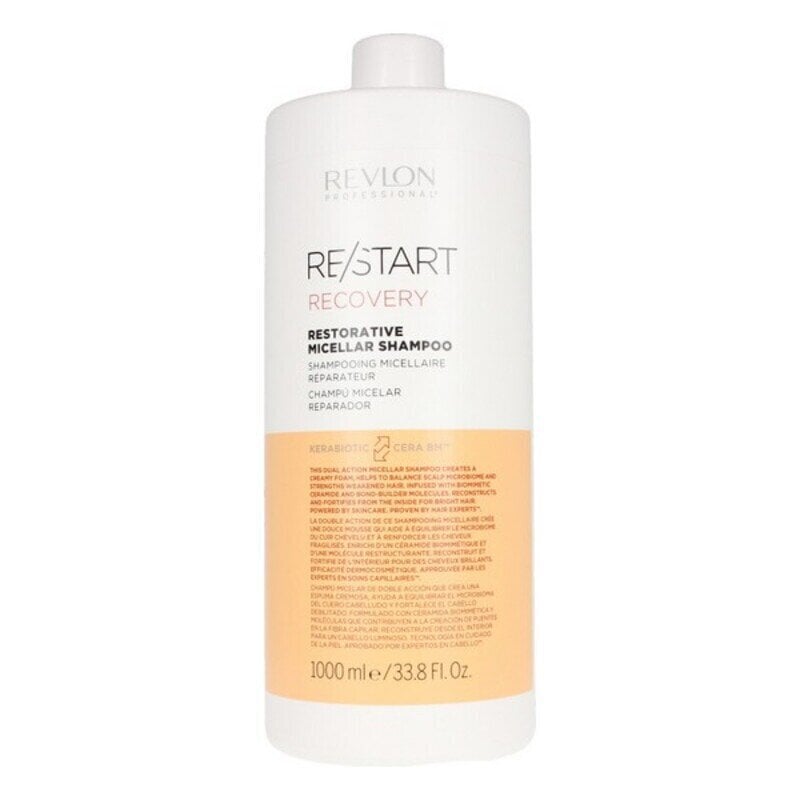 Niisutav šampoon Re-Start Recovery Restorative Micellar Revlon (1000 ml) hind ja info | Šampoonid | kaup24.ee