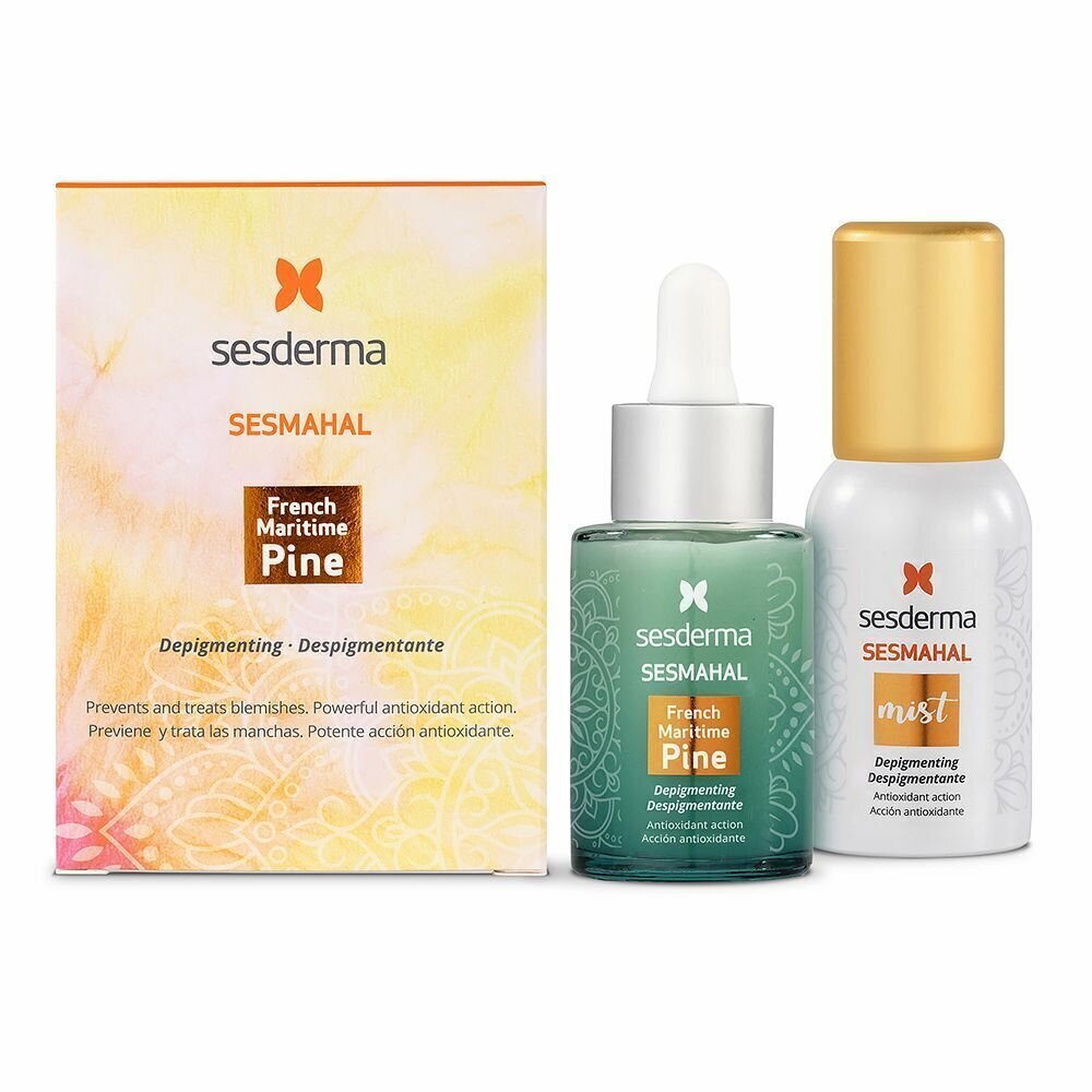 Mõlemale soole sobiv kosmeetika komplekt Sesderma Sesmahal French Maritime Pine Pigmendilaikude vastane (2 pcs) hind ja info | Näoõlid, seerumid | kaup24.ee