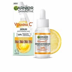 Pigmendilaikude vastane seerum Garnier Skinactive Vitamiin C (30 ml) цена и информация | Сыворотки для лица, масла | kaup24.ee