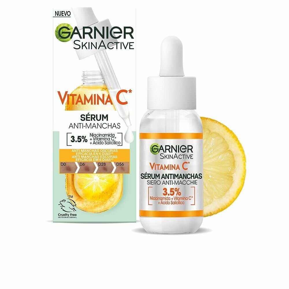 Pigmendilaikude vastane seerum Garnier Skinactive Vitamiin C (30 ml) цена и информация | Näoõlid, seerumid | kaup24.ee