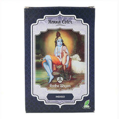 Poolpüsiv värv Henna Radhe Shyam Indigo (100 g) hind ja info | Juuksevärvid | kaup24.ee