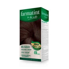 Краска для волос Farmatint 4n-Каштановый цена и информация | Краска для волос | kaup24.ee