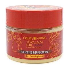 Stiliseerimiskreem Argan Oil Pudding Perfection Creme Of Nature Pudding Perfection (340 ml) (326 g) hind ja info | Viimistlusvahendid juustele | kaup24.ee