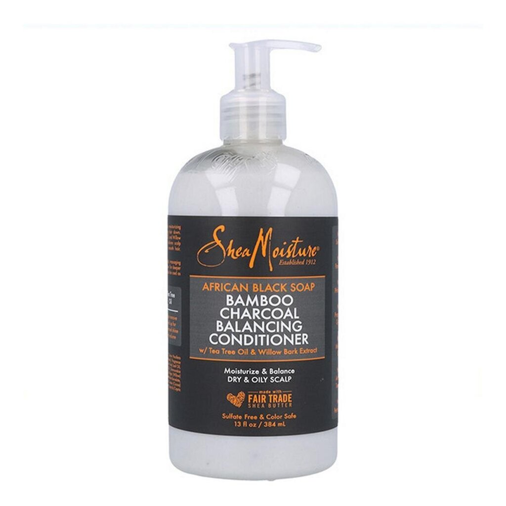 Palsam African Black Soap Bamboo Charcoal Shea Moisture (384 ml) цена и информация | Juuksepalsamid | kaup24.ee