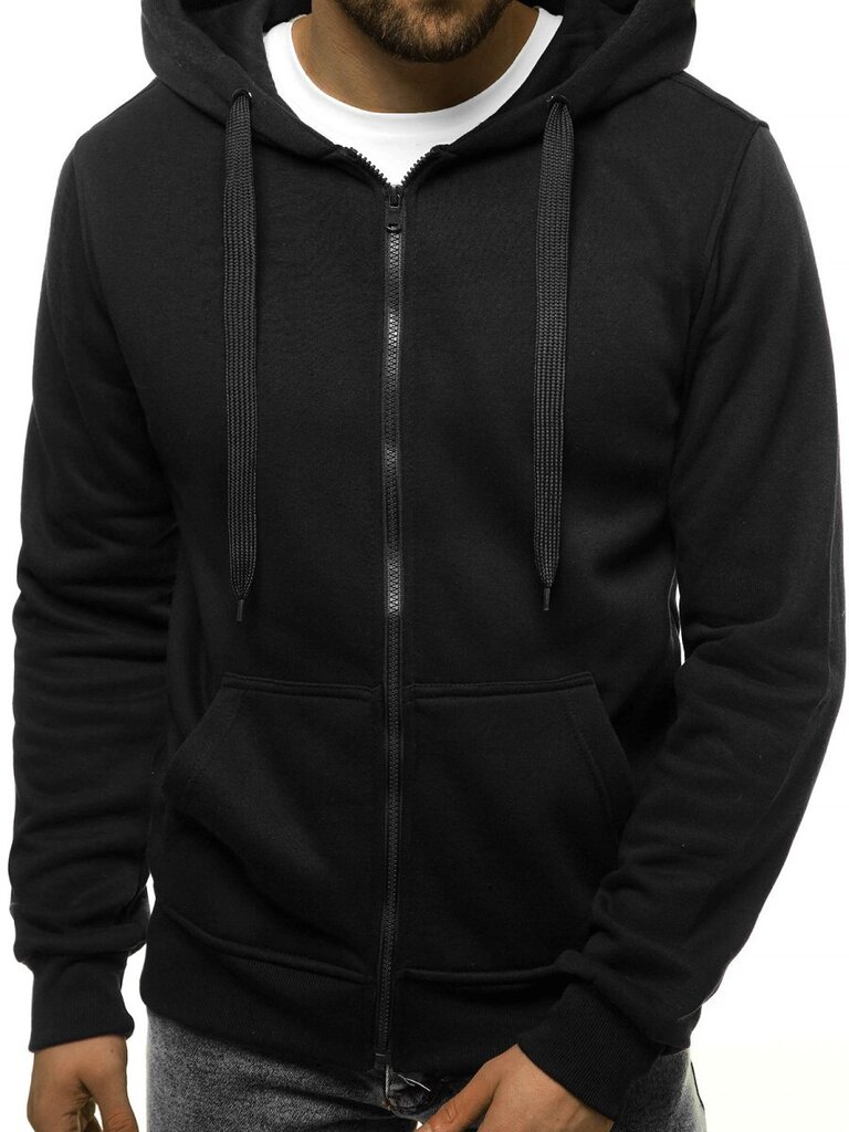 J.Style Džemprid Fleece Black 68B2008-3 68B2008-3/XL hind ja info | Meeste pusad | kaup24.ee