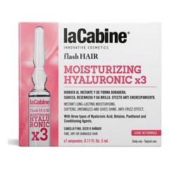 Ampullid laCabine Flash Hair Niisutav Hüaluroonhape (7 pcs) hind ja info | Maskid, õlid, seerumid | kaup24.ee