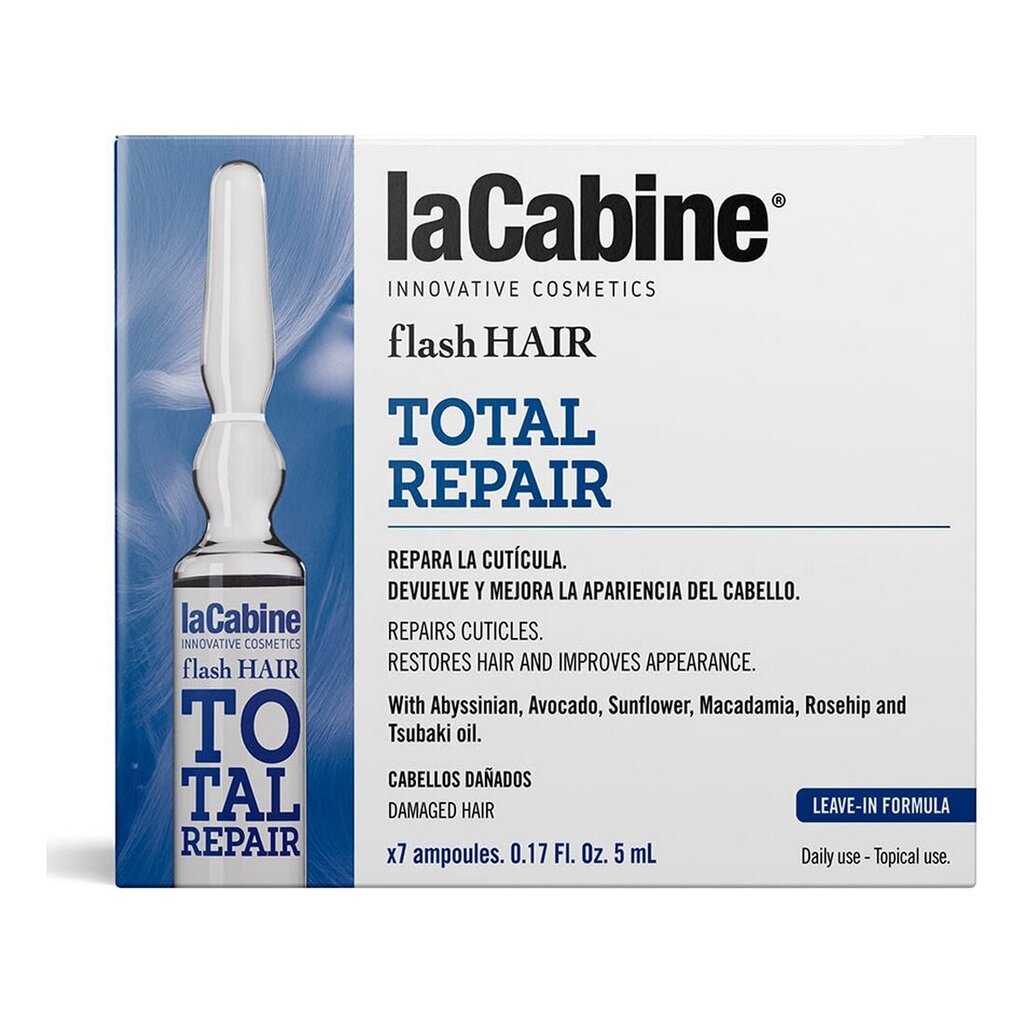 Juuste väljalangemisvastased ampullid laCabine Flash Hair Parandav vedelik (7 pcs) цена и информация | Maskid, õlid, seerumid | kaup24.ee