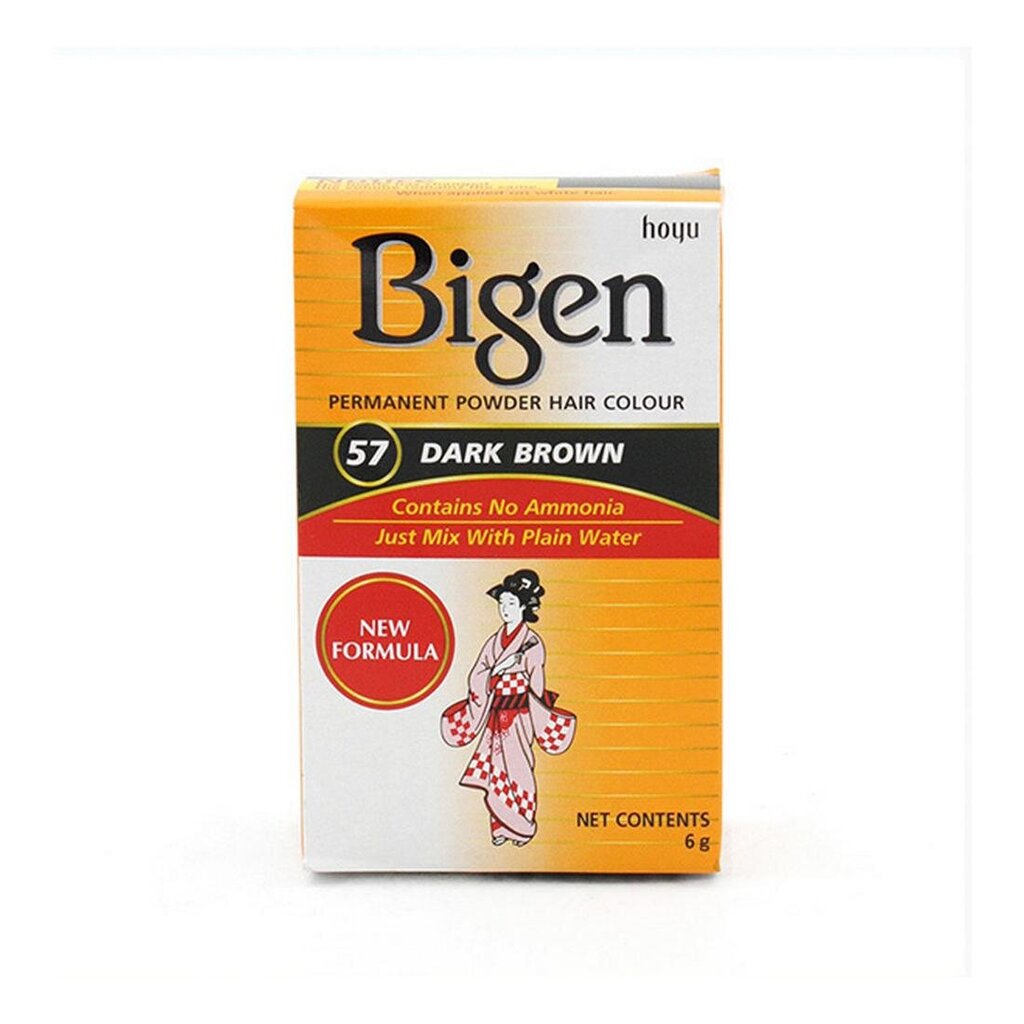 Püsivärv Bigen Nº57 Dark Brown (6 gr) цена и информация | Juuksevärvid | kaup24.ee