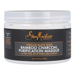 Капиллярная маска African Black Soap Bamboo Charcoal Shea Moisture цена и информация | Маски, масла, сыворотки | kaup24.ee