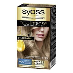 Постоянная краска Olio Intense Syoss Nº 8,50, светлый золотисто-пепельный цена и информация | Краска для волос | kaup24.ee
