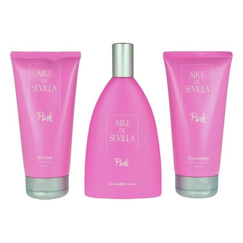 Naiste parfüümi komplekt Pink Aire Sevilla EDT (3 pcs) (3 pcs) hind ja info | Naiste parfüümid | kaup24.ee