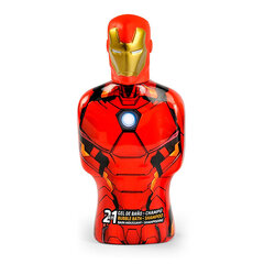 Kaks ühes geel ja šampoon Avengers Iron Man Cartoon (475 ml) hind ja info | Šampoonid | kaup24.ee