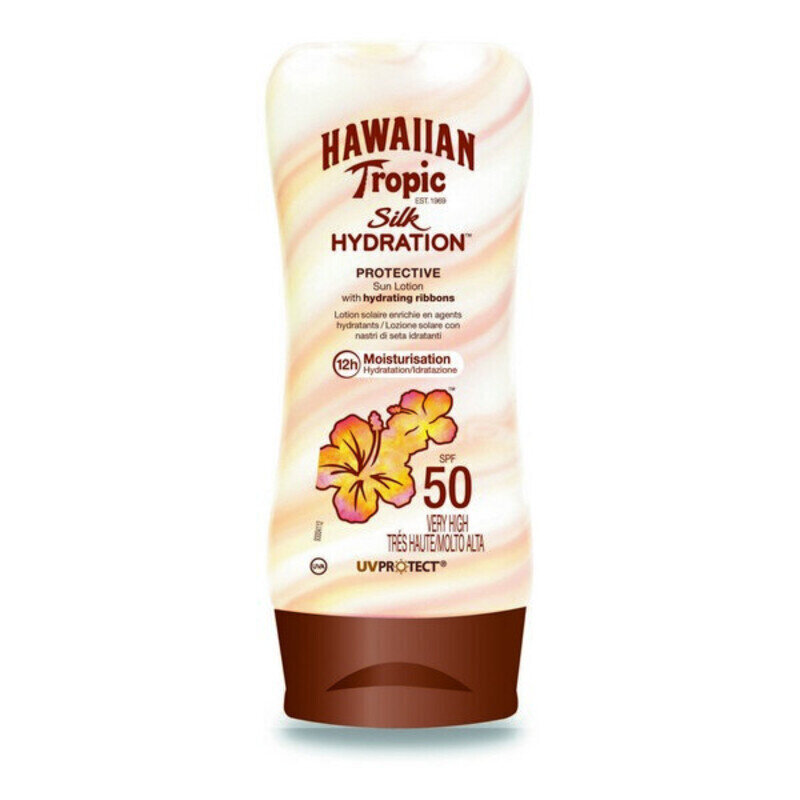 Päikesekreem Silk Hawaiian Tropic Spf 50+ (180 ml) цена и информация | Päikesekreemid | kaup24.ee