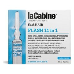 Ampullid laCabine Flash Hair 11 in 1 (7 pcs) цена и информация | Маски, масла, сыворотки | kaup24.ee