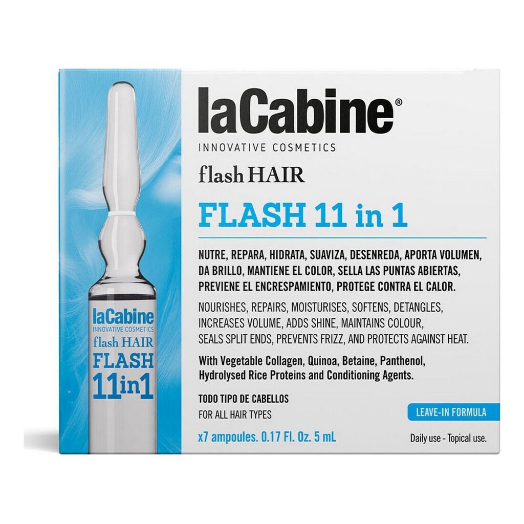 Ampullid laCabine Flash Hair 11 in 1 (7 pcs) цена и информация | Maskid, õlid, seerumid | kaup24.ee