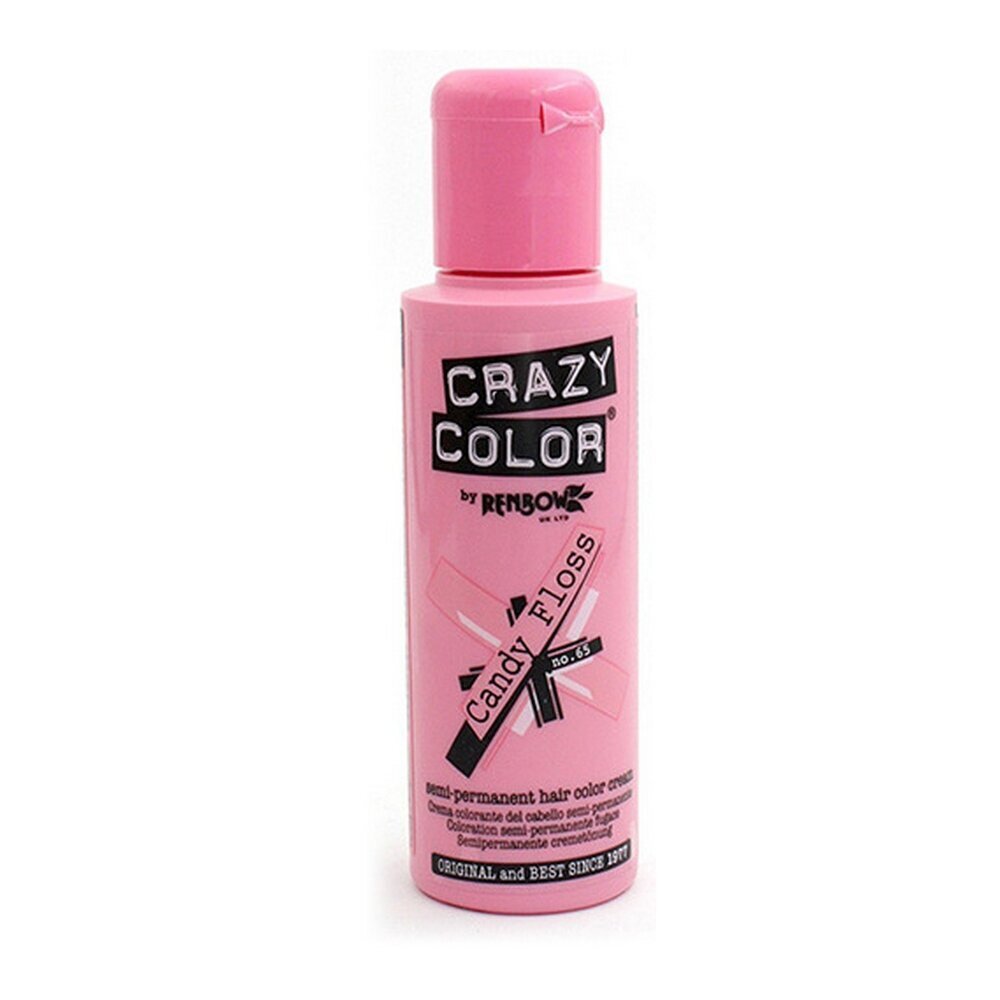 Püsivärv Crazy Color 65 Candy Flos (100 ml) цена и информация | Juuksevärvid | kaup24.ee