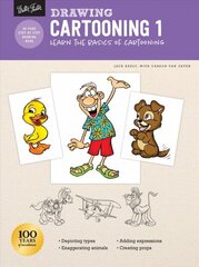Drawing: Cartooning 1: Learn the basics of cartooning Revised Edition hind ja info | Kunstiraamatud | kaup24.ee
