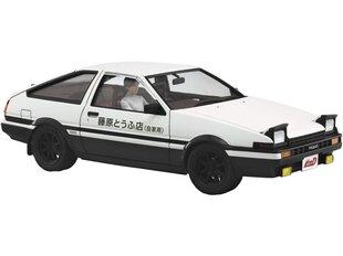 Сборная модель Aoshima - Initial D Takumi Fujiwara Toyota Sprinter Trueno AE86 w/Driver Figure, 1/24, 05954 цена и информация | Конструкторы и кубики | kaup24.ee