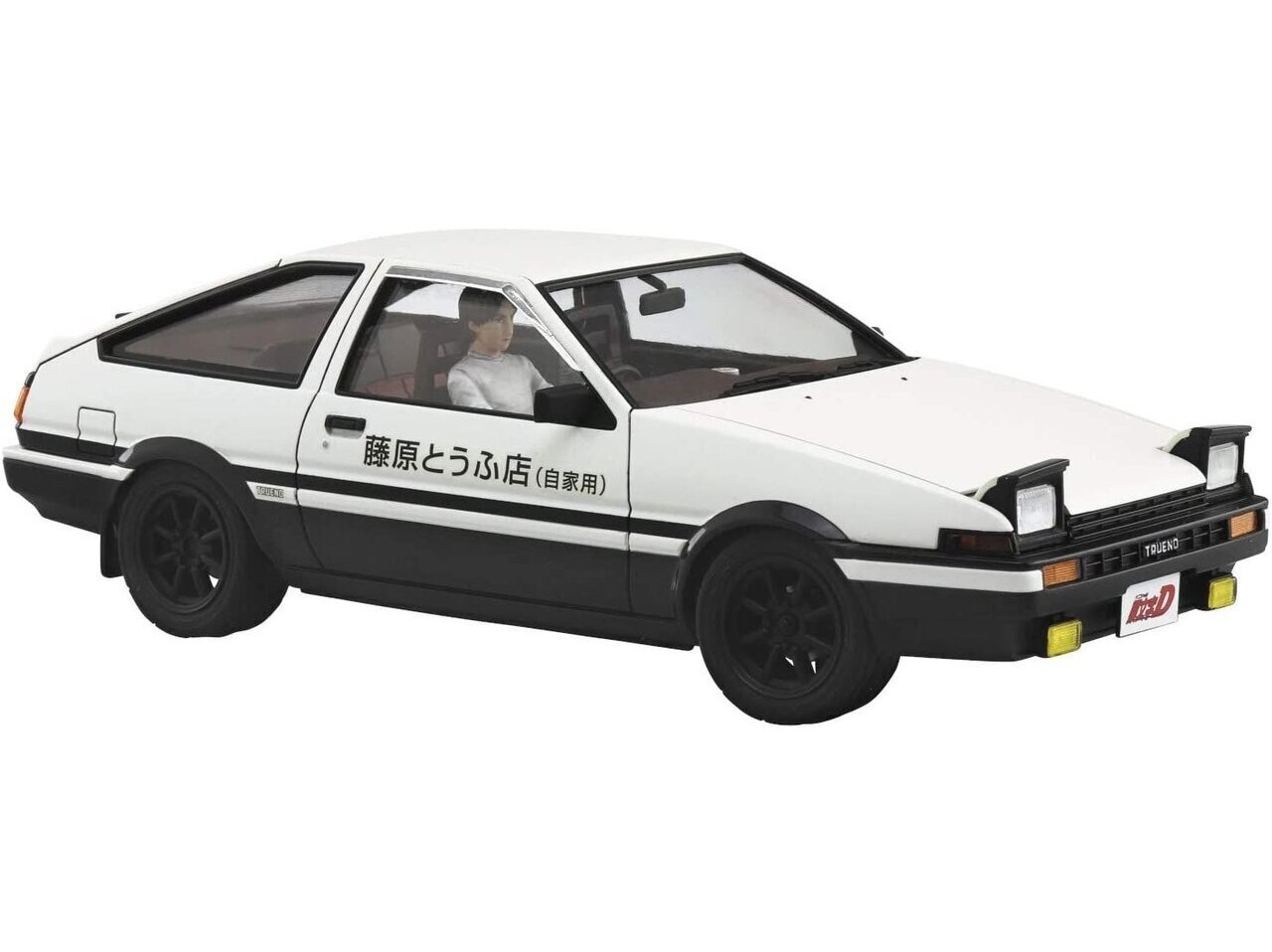 Aoshima - Initial D Takumi Fujiwara Toyota Sprinter Trueno AE86 w/Driver Figure, 1/24, 05954 цена и информация | Klotsid ja konstruktorid | kaup24.ee