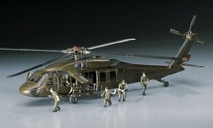 Сборная модель Hasegawa - UH-60A Black Hawk U.S. Army Tactical Transport Helicopter, 1/72, 00433 цена и информация | Конструкторы и кубики | kaup24.ee